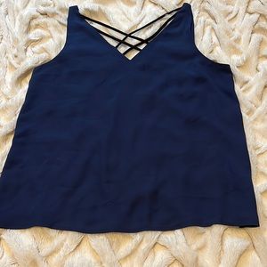navy Express V-neck tank